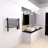 Amba Jeeves HCMB Curved Towel Warmer with 7 Bars, Matte Black Finish