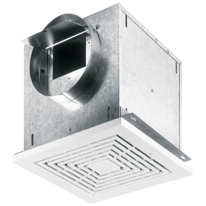 Broan Nutone L200 Ventilator, 210 CFM Horizontal 1.7 Sones, 207 CFM Vertical 2.0 Sones Polymeric Grille