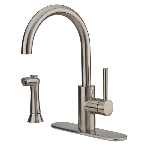 Pfister LF-029-4SLS Solo Kitchen Faucet with Side Spray in Stainless Steel