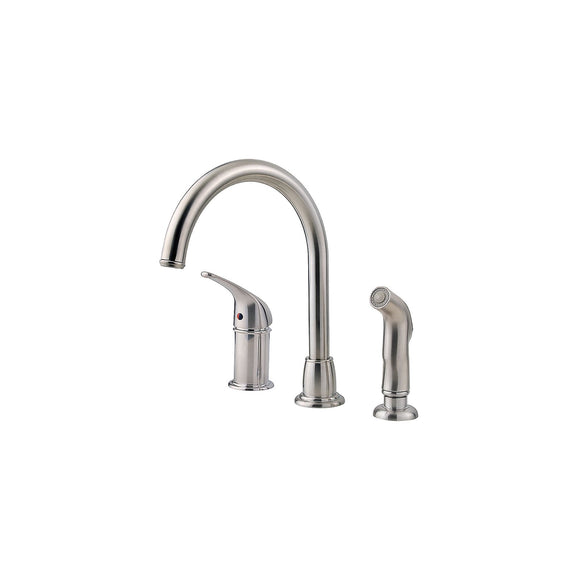 Pfister LF-WK1-680S Cagney Kitchen Faucet with Side Spray in Stainless Steel