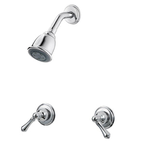 Pfister LG07-81BC 2-Handle Shower Only Faucet With Metal Lever Handles, Polished Chrome