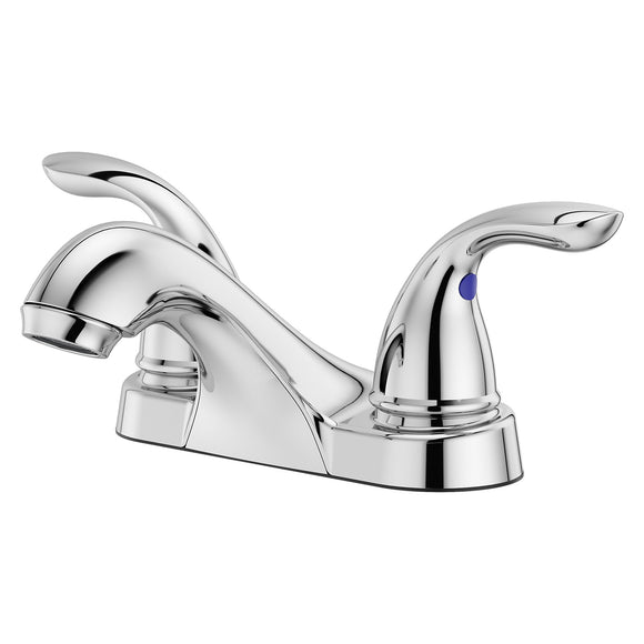 Pfister LG143-6100 Pfirst 2-Handle 4" Centerset Bathroom Faucet, Polished Chrome