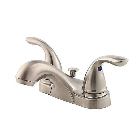 Pfister LG143-610K Pfirst Double Handle 4" Centerset Bathroom Faucet in Brushed Nickel