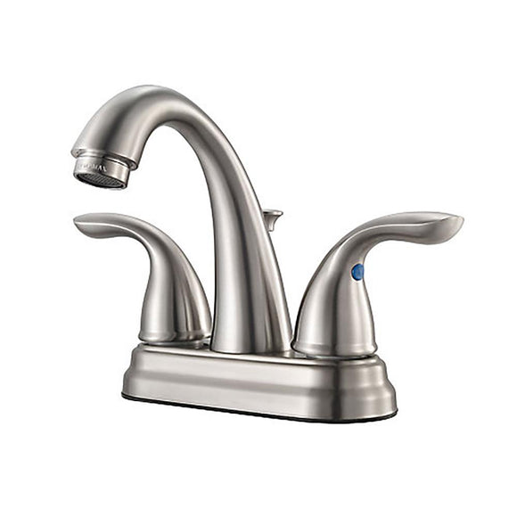 Pfister LG148-700K Pfirst Double Handle 4" Centerset Bathroom Faucet in Brushed Nickel