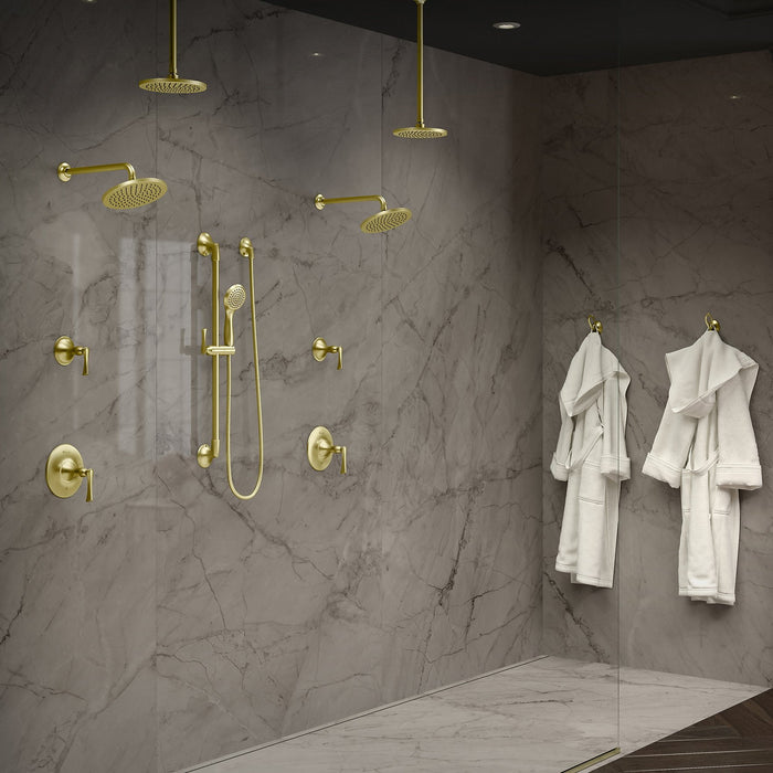 Pfister LG16-3RHBG Rhen Handheld Shower with Slide Bar in Brushed Gold