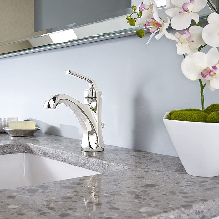 Pfister LG42-DE0D Arterra Single Control 4" Bathroom Faucet, Polished Nickel