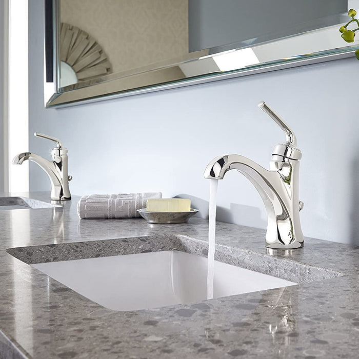 Pfister LG42-DE0D Arterra Single Control 4" Bathroom Faucet, Polished Nickel