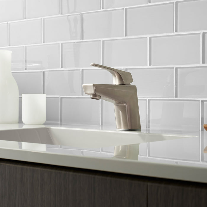 Pfister LG42-LPMK Arkitek Single Control 4" Bathroom Faucet, Brushed Nickel