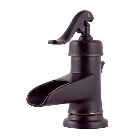Pfister LG42-YP0Y Ashfield Single Control 4" Bathroom Faucet in Tuscan Bronze