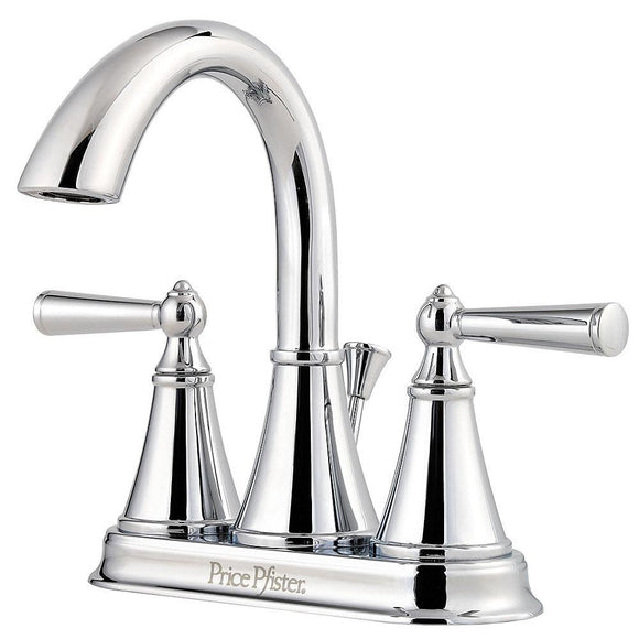 Pfister LG48-GL0C Saxton Double Handle 4" Centerset Bathroom Faucet in Polished Chrome