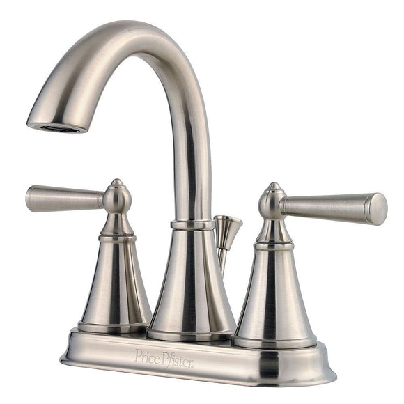 Pfister LG48-GL0K Saxton Double Handle 4" Centerset Bathroom Faucet in Brushed Nickel