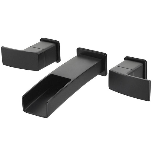 Pfister LG49-DF1B Kenzo Double Handle Wall Mount Bathroom Faucet, Black