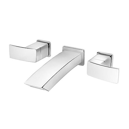 Pfister LG49-DF3C Kenzo Double Handle 8" Wall-Mount Bathroom Faucet in Polished Chrome
