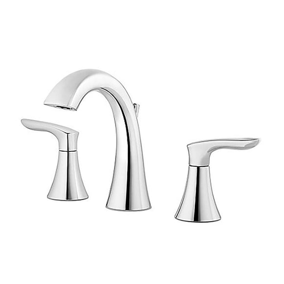Pfister LG49-WR0C Weller Double Handle 8" Widespread Bathroom Faucet in Polished Chrome
