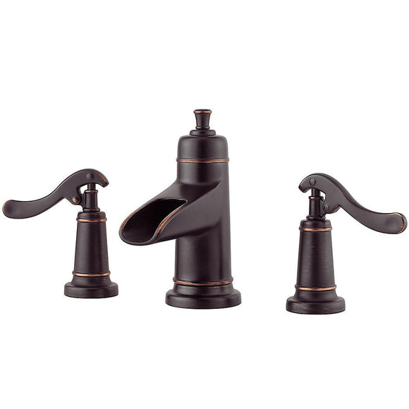 Pfister LG49-YP1Y Ashfield Double Handle 8" Widespread Bathroom Faucet in Tuscan Bronze