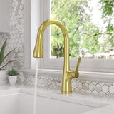 Pfister LG529-NEBG Neera Pull-Down Kitchen Faucet in Brushed Gold
