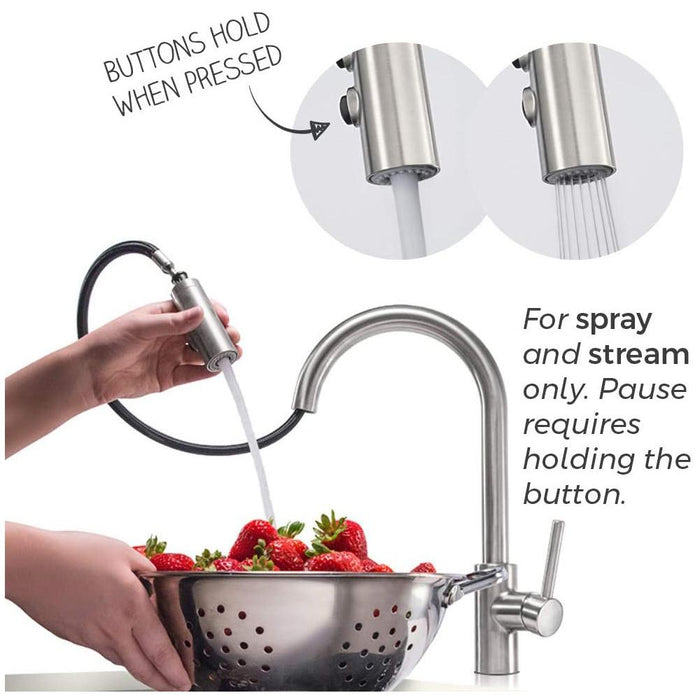 Pfister LG529SABG Stellen 1-Handle Pull Down Kitchen Faucet, Brushed Gold