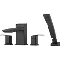 Pfister LG6-4D1B Kenzo Roman Tub Trim Kit with Handshower in Matte Black