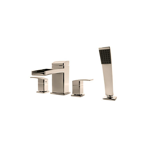 Pfister LG6-4DFK Kenzo Waterfall Roman Tub Trim Kit, Handshower in Brushed Nickel