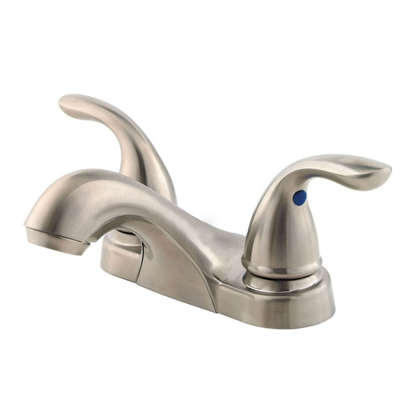 Pfister LJ143-610K Pfirst Double Handle 4" Centerset Bathroom Faucet in Brushed Nickel