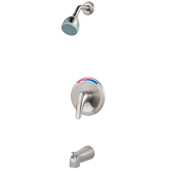 Pfister LJ89-030K Pfirst Series 1-Handle Tub and Shower Trim in Brushed Nickel