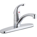 Elkay LK1000CR Three Hole Deck Mount Kitchen Faucet, Lever Handle and Escutcheon Chrome