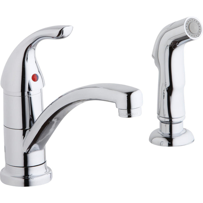 Elkay DXUH2115DF Dayton Stainless Steel 23-1/2" x 18-1/4" x 8" Undermount Kitchen Sink and Faucet Kit