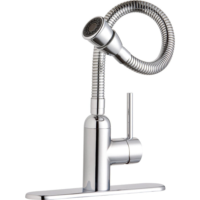 Elkay LK2500CR Pursuit Laundry/Utility Faucet, Flexible Spout Forward Only Lever Chrome
