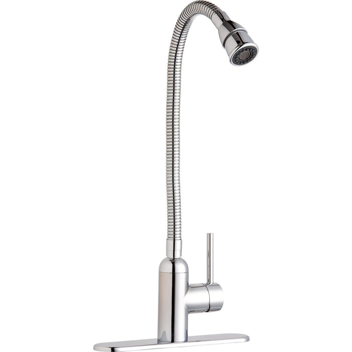 Elkay LK2500CR Pursuit Laundry/Utility Faucet, Flexible Spout Forward Only Lever Chrome