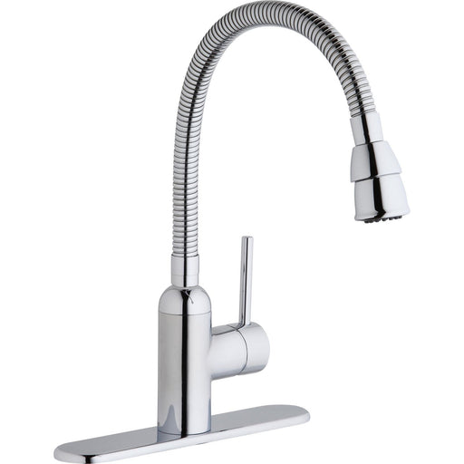 Elkay LK2500CR Pursuit Laundry/Utility Faucet, Flexible Spout Forward Only Lever Chrome