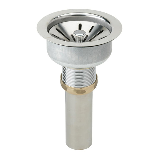 Elkay LK335 3-1/2" Drain Fitting Body, Strainer Basket, rubber seal and Tailpiece