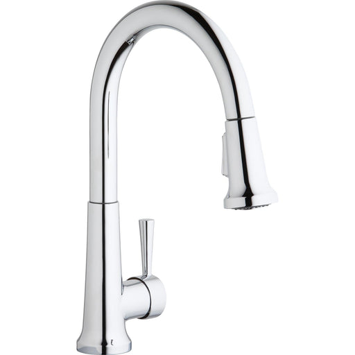Elkay LK6000CR Deck Mount Kitchen Faucet, Pull-down Spray Forward Only in Chrome