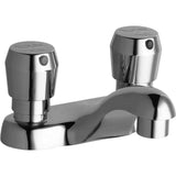 Elkay LK656 Single Hole Deck Mount Metered Bathroom Faucet with 4" Cast Fixed Spout