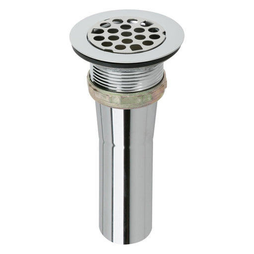 Elkay LK9 Drain Fitting Type 304 Stainless Steel Body, Grid Strainer and Brass Tailpiece