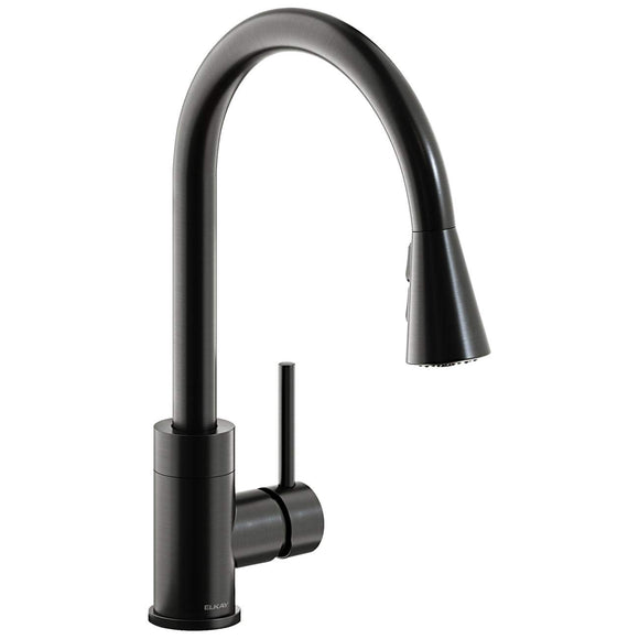 Elkay LKAV3031BK Avado Single Hole Kitchen Faucet with Pull-Down Spray