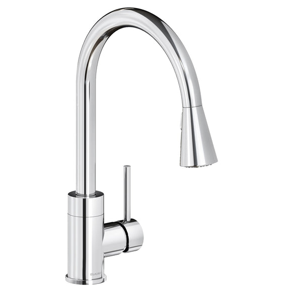 Elkay LKAV3031CR Avado Single Hole Kitchen Faucet with Pull-down Spray and Forward Lever Handle in Chrome