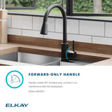 Elkay LKAV3031CR Avado Single Hole Kitchen Faucet with Pull-down Spray and Forward Lever Handle in Chrome