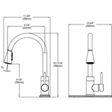 Elkay LKAV3031CR Avado Single Hole Kitchen Faucet with Pull-down Spray and Forward Lever Handle in Chrome