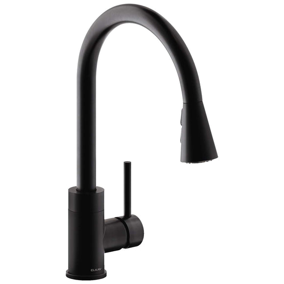 Elkay LKAV3031MB Avado Single Hole Kitchen Faucet with Pull-Down Spray