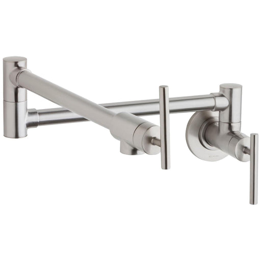 Elkay LKAV4091LS Avado Wall Mount Pot Filler Kitchen Faucet, Lever Handles Lustrous Steel