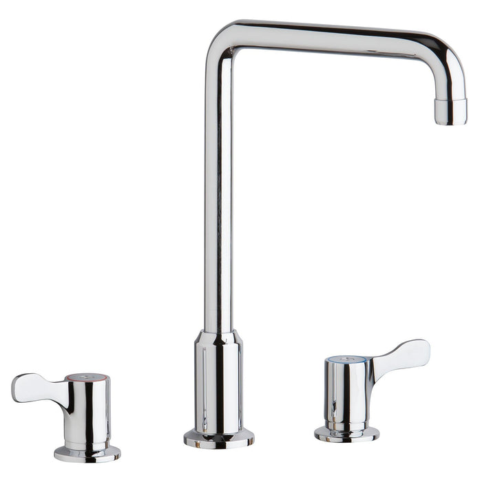 Elkay LKD2432C 8" Centerset Concealed Deck Mount Faucet, Arc Tube Spout in Chrome