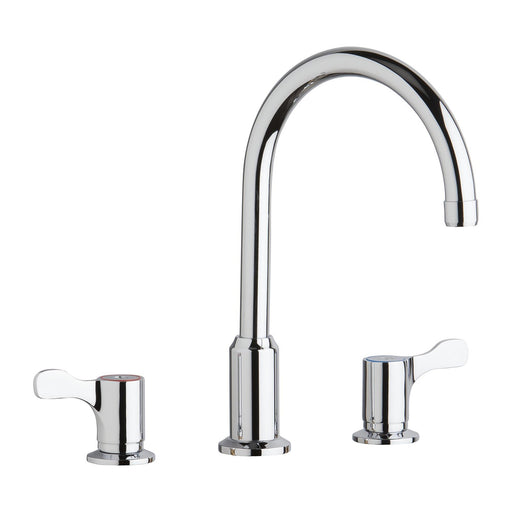 Elkay LKD2439C 8" Centerset Concealed Deck Mount Faucet, Arc Spout in Chrome