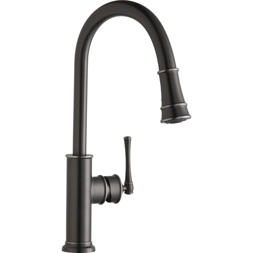 Elkay LKEC2031AS Explore Kitchen Faucet, Pull-down Spray and Forward Only, Antique Steel