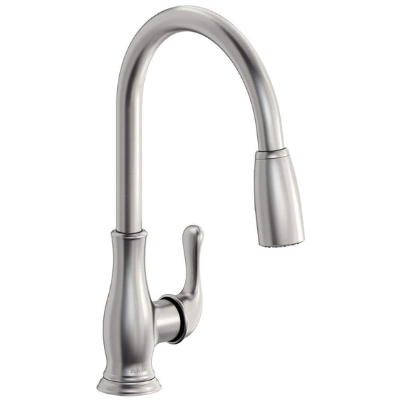 Elkay LKEC2041LS Explore Single Hole Kitchen Faucet with Pull-Down Spray