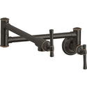 Elkay LKEC2091RB Explore Wall Mount Pot Filler Kitchen Faucet, Levers Oil Rubbed Bronze