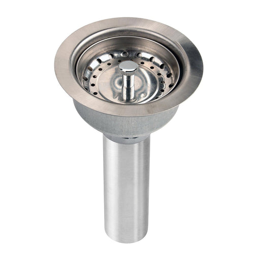 Elkay LKJ35 3-1/2" Drain Fitting Stainless Steel Body with, Strainer Basket Matte Finish