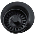 Elkay LKQD35CA Polymer Disposer Flange, Removable Strainer and Rubber Stopper Caviar