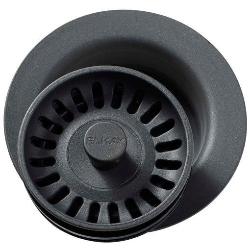 Elkay LKQD35CH Polymer Disposer Flange, Removable Strainer and Rubber Stopper Charcoal