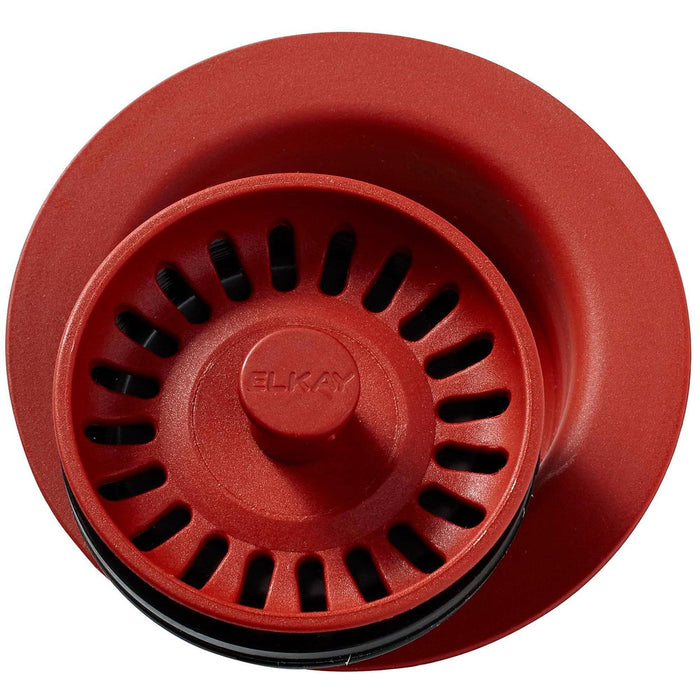 Elkay LKQD35MA Polymer Disposer Flange, Removable Strainer and Rubber Stopper Maraschino