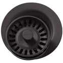 Elkay LKQD35MC Polymer Disposer Flange, Removable Strainer and Rubber Stopper Mocha